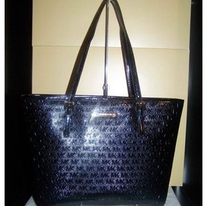 Michael Kors NWT Patent Leather Jet Set Tote Handb